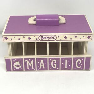 Breyer Horses Unicorn Magic Wooden Stable Playset 6 Compartment Barn Playset